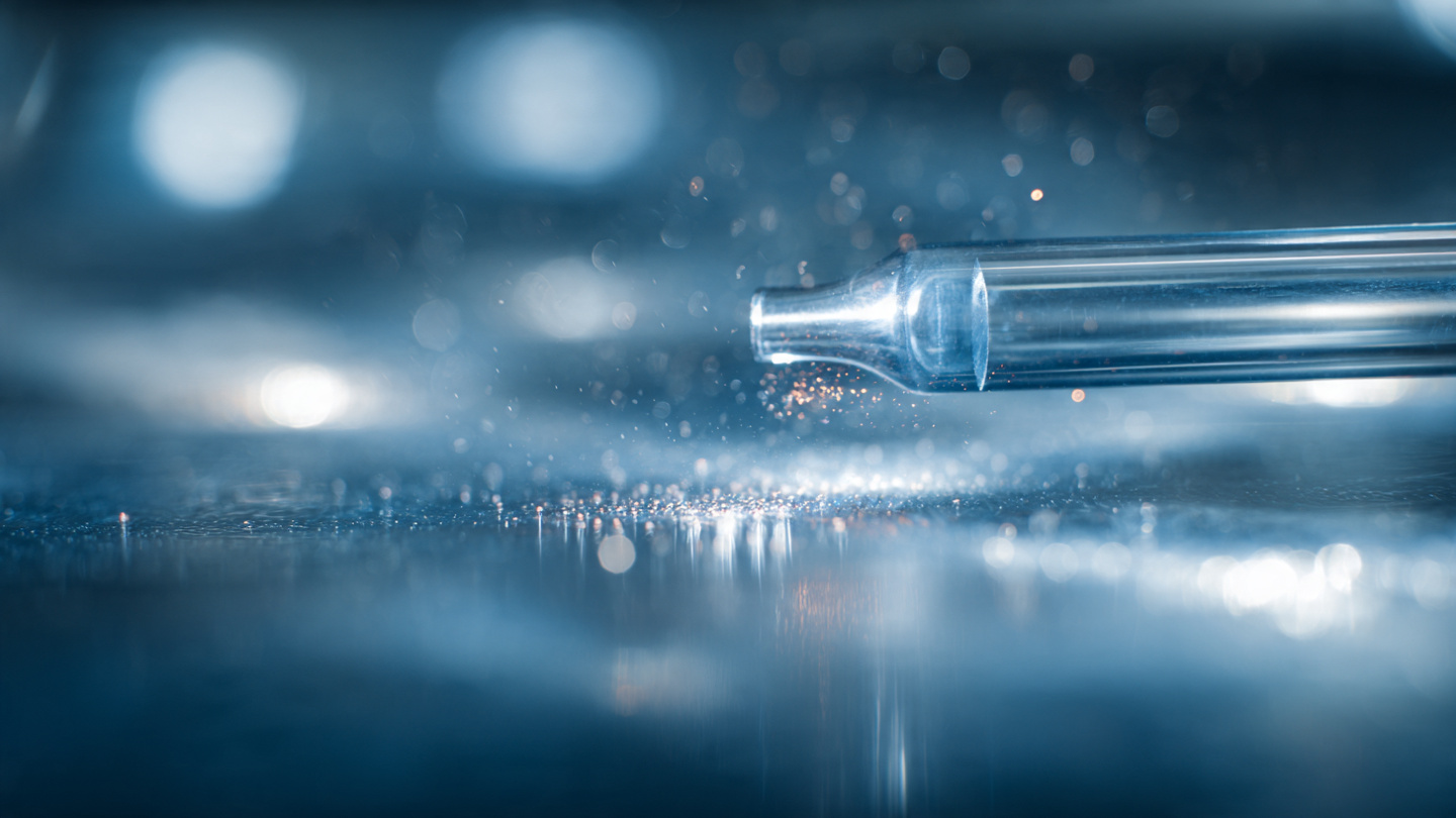 Inline laser scattering sensor in water pipe with light beams refracting through particles